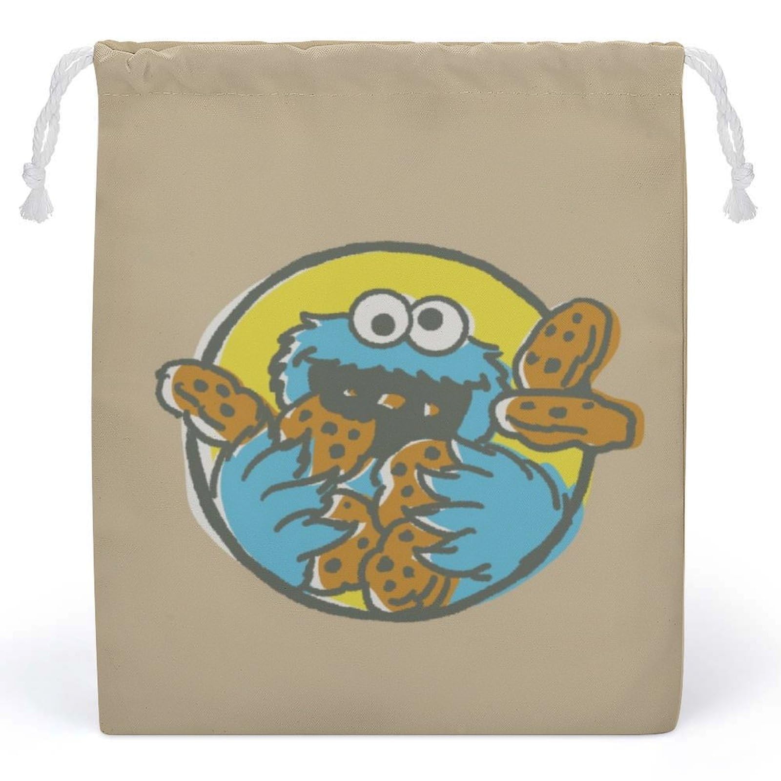 Amazon｜セサミストリート クッキーモンスター 巾着袋 給食袋